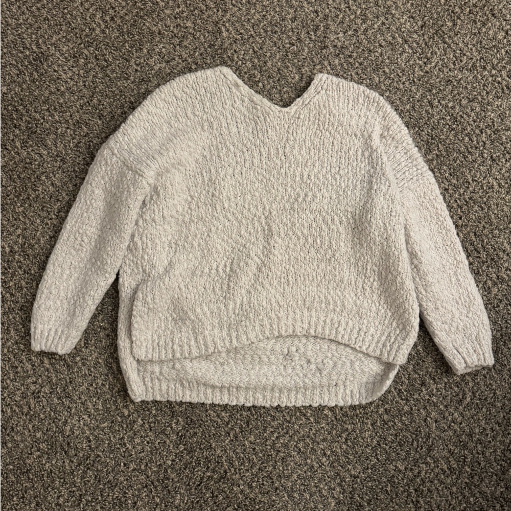 Altar'd State Cream V-Neck Sweater